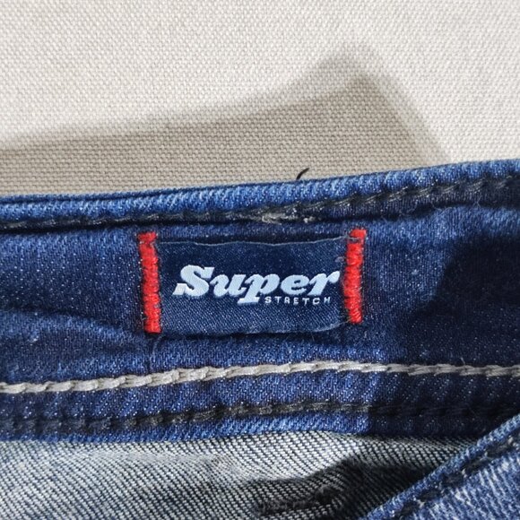 Silver Jeans women's size 14/L34 indigo blue Suki Mid Straight Super stretch - Picture 9 of 16